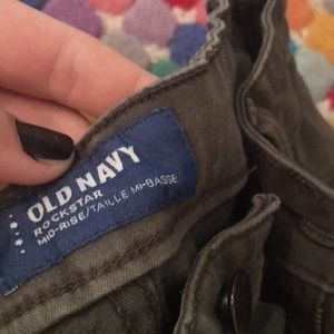 Never worn. Old navy rockstar mid-rise jean.